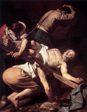 カラヴァッジョ Painting - 聖ペテロ・カラヴァッジョの磔刑